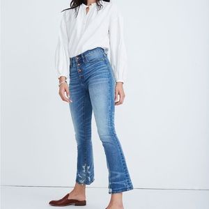 Madewell Cali Demi-Boot Jeans Button Front